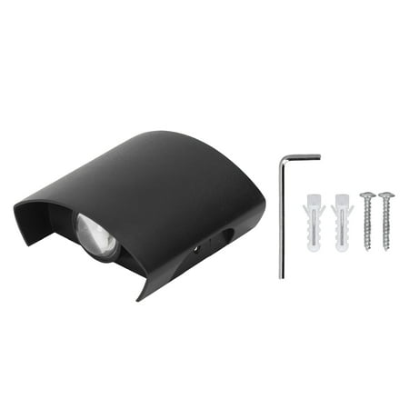 

2024 LED Wall Light Waterproof Decorative Aluminum Alloy Black Wall Sconce Lamp for Outdoor 110265V White Light