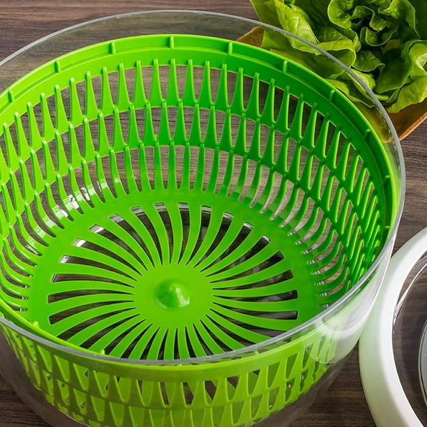 Starfrit 093147-003-0000 Starfrit 093147 Collapsible Salad Spinner, 3L  Capacity, Green