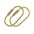 thumbnail image 2 of 2 Pieces Durable Brass Screw Craft Supplies Screw Lock Lock Key Chain Ring Creative Craft Hanging Ring, 2 of 9