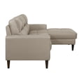 thumbnail image 4 of Lexicon Lewes 2-Piece Leather Match Sectional with Right Chaise in Latte, 4 of 8