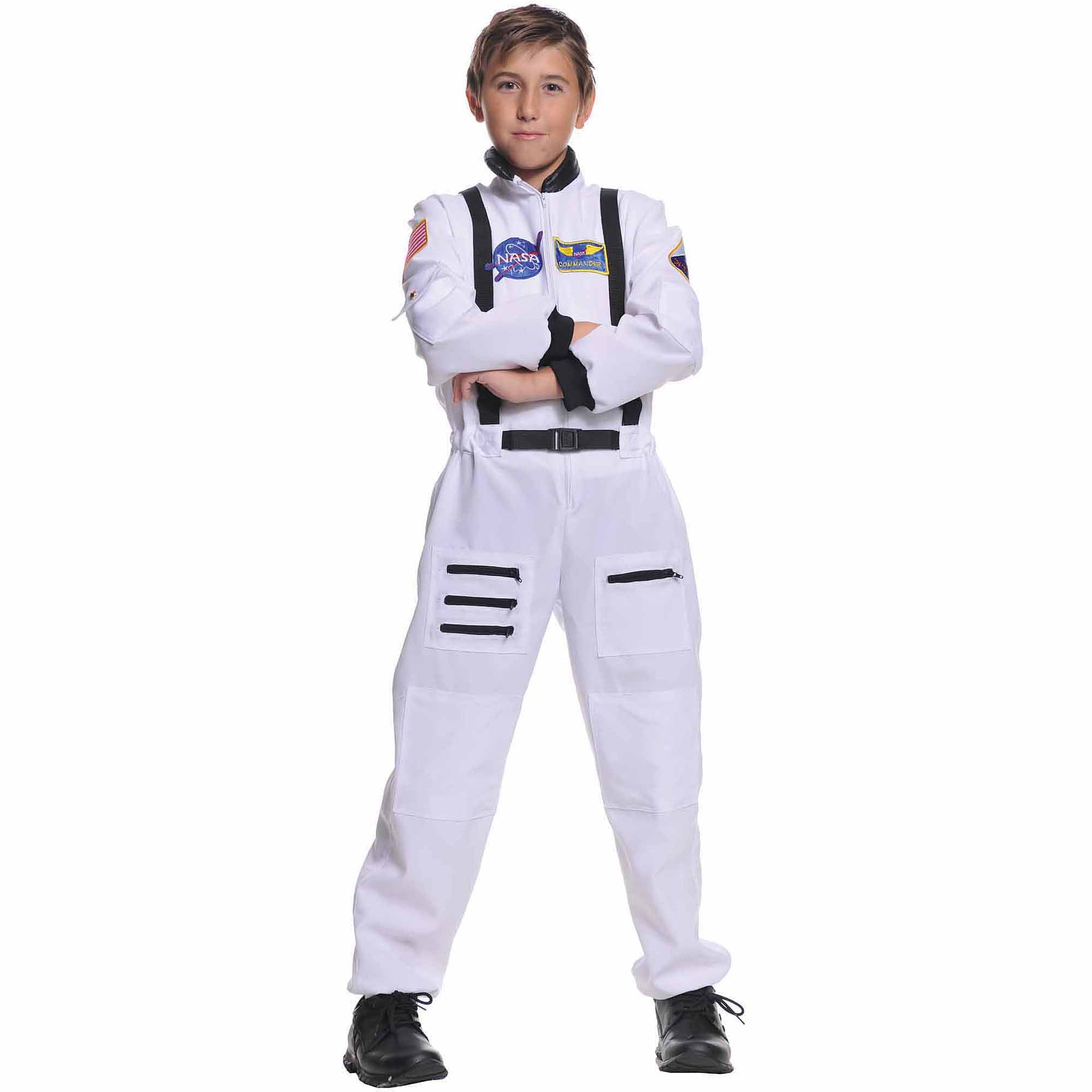 Astronaut Costume Kids NASA Spaceman Halloween Fancy Dress Party 