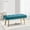 Lake Blue, variant on NORDICANA Bedroom Bench End of Bed Modern Velvet Vanity Bench Comfortable Cushion Seated Accent Bench with Durable Metal Legs, Soft Velvet Indoor Bench for Entryway,Hallway