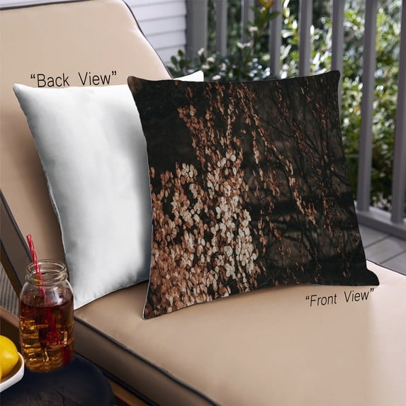 Ahgly Company Plants Leaves Outdoor Throw Pillow, 18 inch by 18 inch