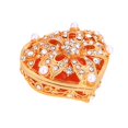 thumbnail image 2 of Caja de joyería con forma de corazón, joyero con diamantes de imitación para mujer, organizador de joyería multifuncional, estuche de almacenamiento p, 2 of 8
