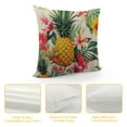 thumbnail image 4 of JEUXUS  Pineapples Decorative Throw Pillow Cover Case Outdoor Pillow Cases Square Standard Cushion Covers for Sofa Couch Bed Green Yellow Pink, 4 of 5