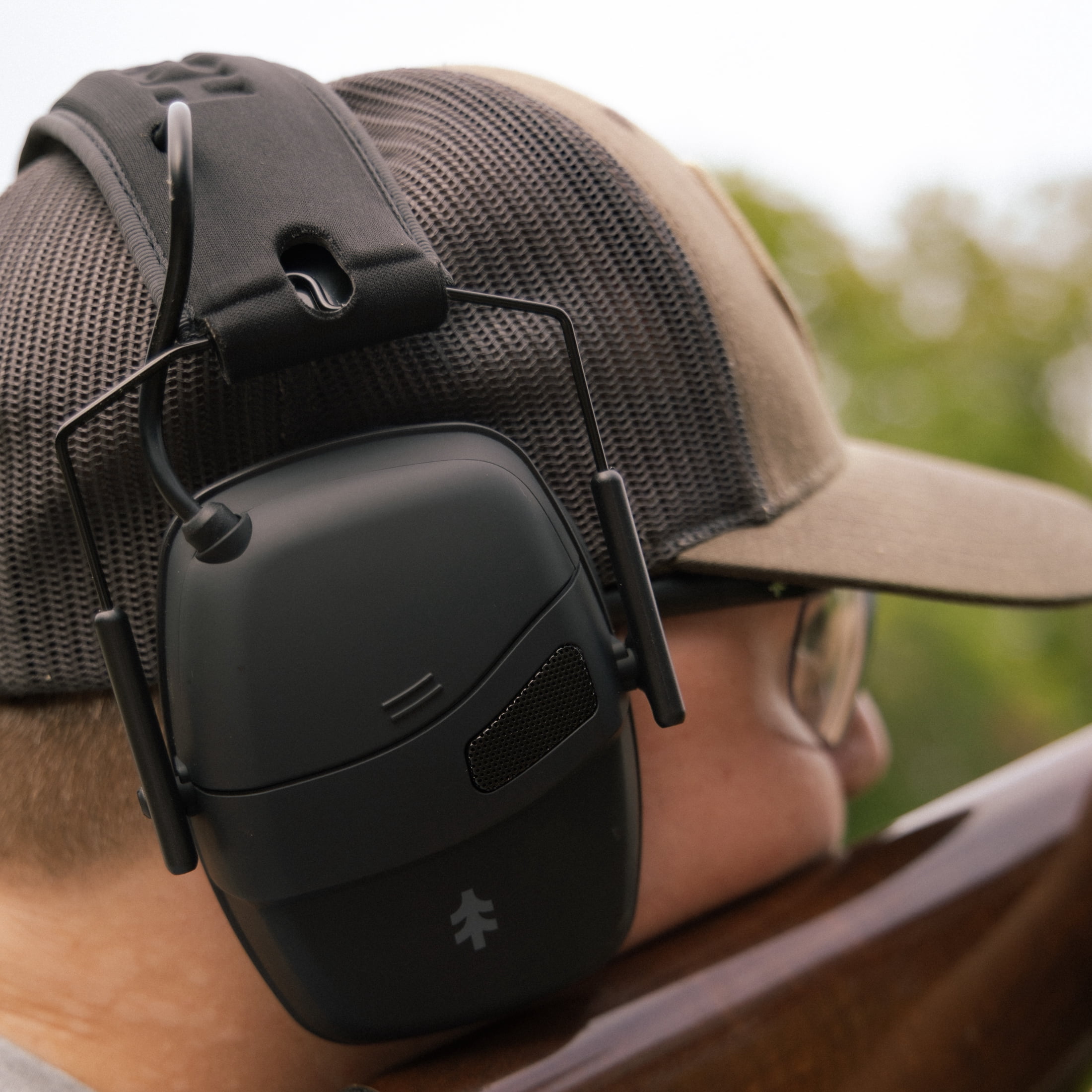 Swiss Tech Electronic Hearing Protection Earmuffs, Low Profile Noise Reduction, Tonen SE