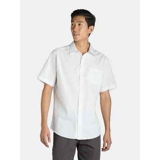slim fit dress slacks Ecru Mandarin Collar Slim-Fit Shirt. – HolloMen main image 1