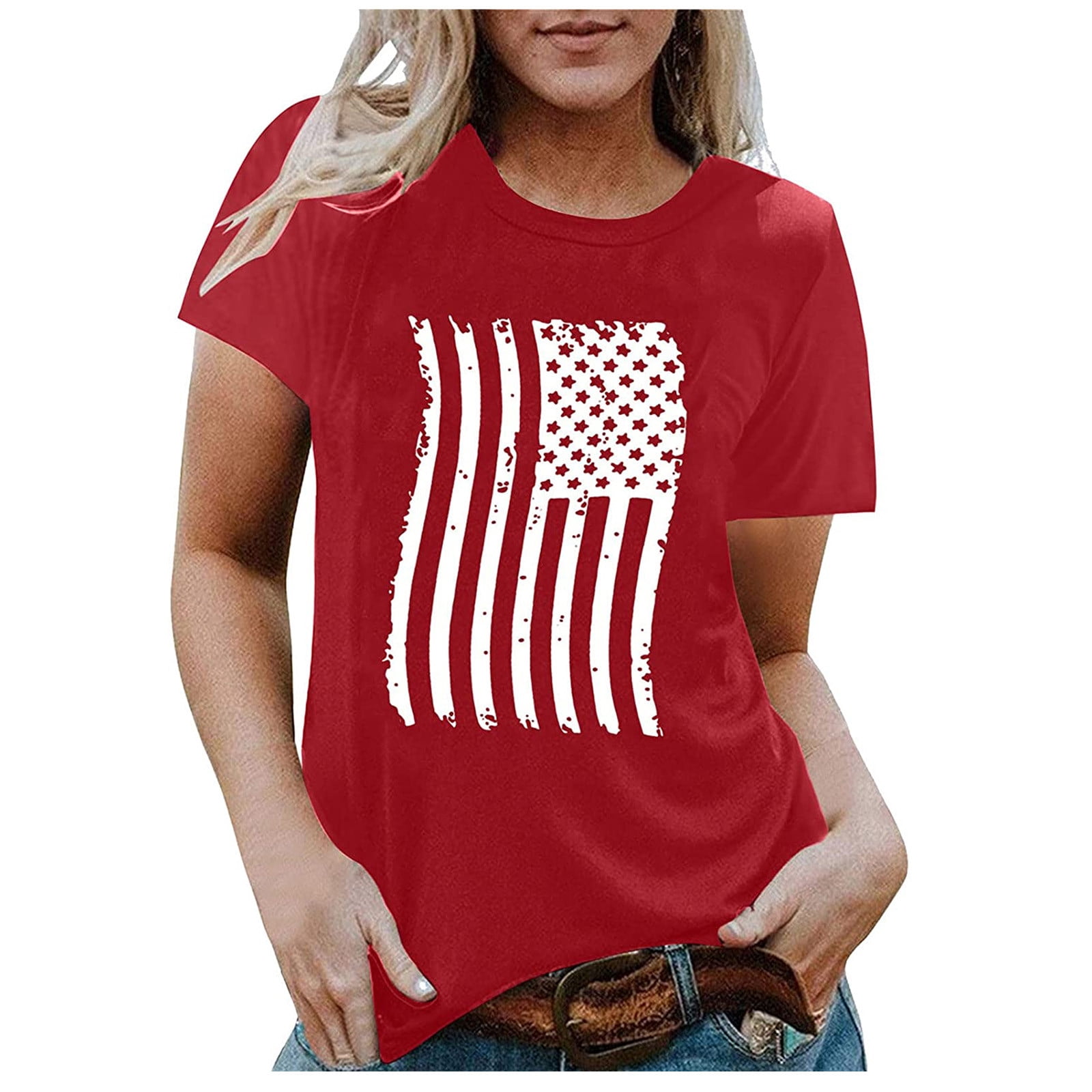 Aueoeo 4th of july shirts women funny 