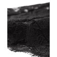 thumbnail image 5 of Chal de encaje Allegra K para mujer Negro M, 5 of 5