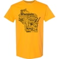 thumbnail image 3 of Inktastic Wisconsin State Word Salad T-Shirt, 3 of 5