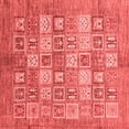 thumbnail image 1 of Ahgly Company Indoor Square Abstract Red Modern Area Rugs, 3' Square, 1 of 4