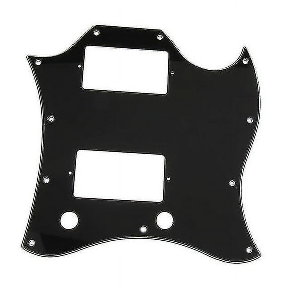 Replacement 3 Ply Full Face Guitar Pickguard For Squier Sg Guitar Parts-Black