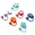 thumbnail image 3 of Cook with Color 6-Piece Reusable Silicone Straw Topper Set, Universal Straw Covers for Tumblers, Multicolor, 3 of 5