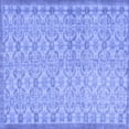 thumbnail image 1 of Ahgly Company Machine Washable Indoor Square Persian Blue Bohemian Area Rugs, 5' Square, 1 of 4