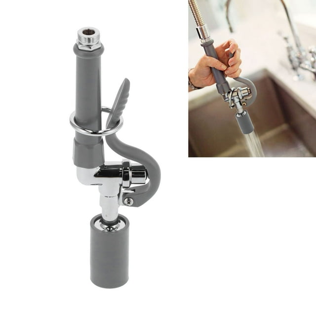 Kitchen Sink Faucet, 304 Stainless Steel Easy To Install Commercial Sink Faucet Spray Easy To Maintain for Bars for Kitchens for Restaurants
