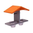 thumbnail image 3 of AmishToyBox.com Oriole Bird Feeder, Double-Cup Jelly Oriole Feeder with Pegs for Orange Halves Orange and Light Gray, 3 of 9