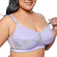 thumbnail image 1 of z Women Breathable Supportive Cotton Maternity Nursing Bra Plus Size, 1 of 4