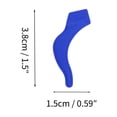 thumbnail image 4 of Unique Bargains 5 Pair Eyeglass Temple Tips Large Ear Hook Pattern Anti-slip Ear Hooks 1.50"x0.59"x0.10" Dark Blue, 4 of 5