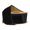 Black/Gold, variant on LaRibbons 2 1/2" Wired Green Velvet Ribbon, 10 Yard Roll