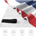 thumbnail image 3 of Coolnut American Flag Beach Towel, Fast Drying Extra Large Sand Free Lightweight Beach Towel Blanket for Swimming,Camping,Picnic,Yoga Gym Sports,31"x71", 3 of 6