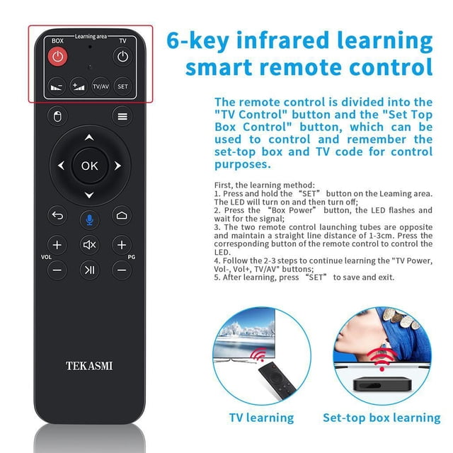 Q9-BA telemando por Voz, Control y Flexible, Inalámbrico, Gran Ancho de Banda, Estabilidad shamjiam Teclado de ratón inalámbrico