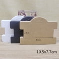thumbnail image 3 of Zerong 50pcs blank paper hair clip Display Cards10.5*7.7cm kraft /white/ black jewelry hair accessories pakcage paper card 10.5X7.7cmWhite 50CARD, 3 of 6