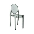 thumbnail image 3 of Techni Home Ghost Chair, Set of 4 Stackable Acrylic Chairs for Weddings, Parties, Events, Extra Dining Seating, Modern Versatile for Indoor/Outdoor Use, Grey, 3 of 11