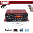 thumbnail image 2 of Amplificador de Audio para coche G8, 200W, 12V, HIFI, Bluetooth, amplificadores estéreo para el hogar, Amplificador de potencia de Audio FM R, 2 of 5