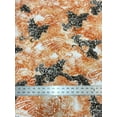 thumbnail image 2 of Polyester Spandex Abstract Paisley Print w/ Silver Circle Trans fabric by the Yard, 2 of 3