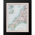 thumbnail image 2 of Bartholomew 15x18 Black Modern Framed Museum Art Print Titled - South West England Wales - Bartholomew 1892, 2 of 5