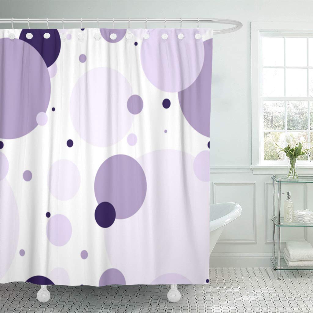 KSADK Colorful Dot Retro Purple Bright Lilac Abstract Artistic Bubble