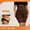 Coffee, variant on Women's High Waist Shapewear Panties Body Sculpting Lace Design Lifting Underwear for All Seasons