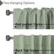 thumbnail image 4 of Cortinas opacas con aislamiento térmico para ventanas, paneles de tratamiento de ventanas, cortinas opacas para oscurecer la habitación, para sala de estar, lengüeta trasera/bolsillo para barra, cortinas para dormitorio, 52 x 84 pulgadas, salvia clara, 2 paneles, salvia clara52 pulgadas de ancho x 45 pulgadas de largo, 4 of 5