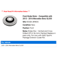 thumbnail image 2 of Front Brake Rotor - Compatible with 2013 - 2016 Mercedes-Benz GL550 2014 2015, 2 of 2