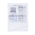 thumbnail image 4 of Wall Mounted Garment Rack 3-Shelf Clothes Hanging Rail Dress Organizer for Store, 4 of 14