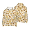 thumbnail image 6 of Bingfone Honey Honeycomb Men's Drawstring Hoodie Long Sleeve Pocket Sweatshirts-Large, 6 of 6