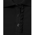 thumbnail image 2 of The Children's Place Girls' Short Sleeve Ruffle Pique Polo, 2 of 4