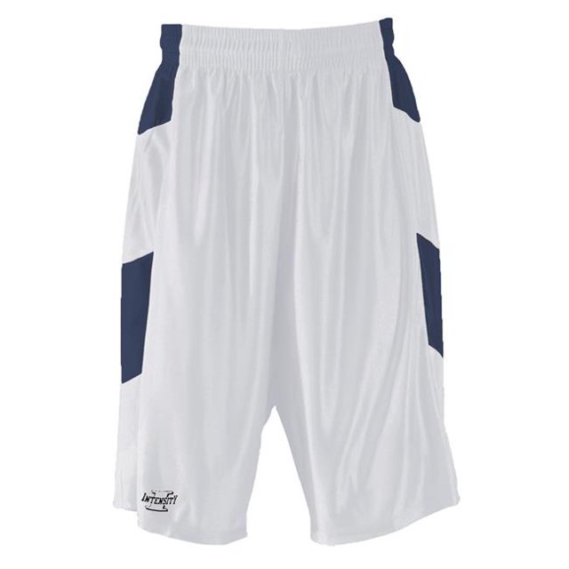Intensity N7595111XLG Shorts Adulte 9 Dazzle, Blanc & Marine - Extra Grand