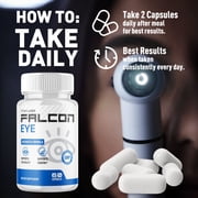 Falcon Eye Advanced Formula Eye Health Supplement Pills for Vision Care FalconEye 300 Capsules