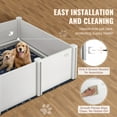 thumbnail image 3 of VEVOR Boîte de Mise Bas pour Chien 48 x 48 x 18.1 Po PVC avec Rails Tapis de Propreté pour Chiens Chiots, 3 of 9