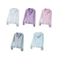 thumbnail image 4 of Qarigey Abrigo Ropa de protección solar Sudadera con capucha Protector solar Chaqueta elástica para exteriores Ropa deportiva Prendas para la parte del cuerpo Púrpura XXL, 4 of 6