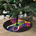thumbnail image 2 of FMSHPON Colorful Elephant Xmas Christmas Tree Skirt Stand Mat for Holiday Party Decoration Indoor Outdoor 48 inches, 2 of 3