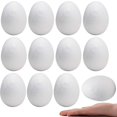 thumbnail image 1 of Huevos de espuma para manualidades, color blanco, 9,5 cm, para decoración artesanal, 1 of 6