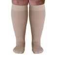 thumbnail image 5 of Extra Wide Compression Socks for Women and Men 20-30 mmHg - Beige, 4XL, 5 of 11