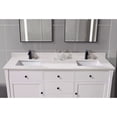 thumbnail image 3 of Altair 73 in. Composite Stone Vanity Top in Milano White with White Sink, 3 of 8