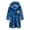 Dark Blue, variant on Zwiiyzr 2-8 Years Boys Girls Flannel Bathrobes Toddler Kids Soft Fuzzy Hooded Robe Sleepwear With Belt Gift for Girls Dark Blue