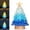 Blue Gradient Color - With Led Lights, variant on Blue Sea Glass Christmas Tree - Handcrafted Mini Christmas Tree with LED Lights, Table Centerpiece - Ideal for Christmas, New Year, Home Decor, Coastal Holiday Decor and More