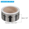 thumbnail image 2 of Uxcell Flow Arrow Tape, Polyethylene Pipe Marking Sticker, 2 inch x 33 ft, Gray/Black, 2 of 5