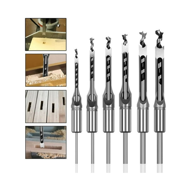 Square hole mortiser drill clearance bit