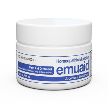 EMUAID Ointment for Eczema & Psoriasis Relief, Reduces Itching, Pain & Swelling, Regular Strength Treatment for 100  Skin Conditions, Steroid & Chemical-Free, Suitable for All Ages, 0.5oz